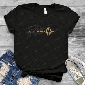 Kimi Raikkonen-Iceman - Black & Gold - - Best Unisex Trending Handmade T-shirt Gift Idea For Men T-shirt For Woman