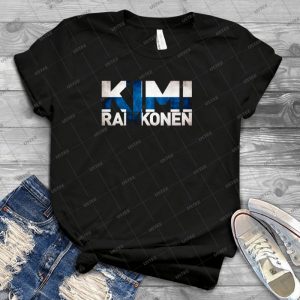 Kimi Raikkonen - Finnish Flag 12 - Trending Shirt For Women Vintage Retro Tee For Men Kid's T-Shirt Handmade Shirt