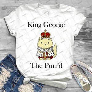 King George The Purr D - Gift Idea Shirt For Men Tee For Women Classic Retro Vintage Graphic T-Shirt