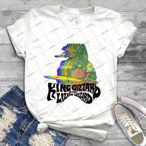 King Gizzard Lizzard - Vintage Men's Shirt Tshirt For Women Classic Handmade Shirt Retro Graphic Tee