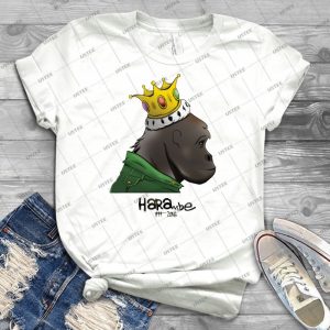 King Harambe - Gorillaz Style - - Trending Shirt For Women Vintage Retro Tee For Men Kid's T-Shirt Handmade Shirt