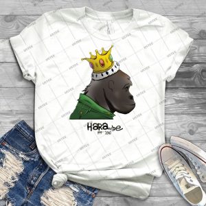 King Harambe - Gorillaz Style - 28 - Vintage Men's Shirt Tshirt For Women Classic Handmade Shirt Retro Graphic Tee