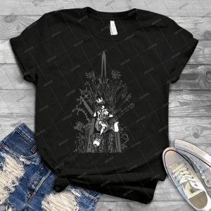 Kingdom Hearts- Game Of Hearts Blkwht 31 - Trending Shirt For Women Vintage Retro Tee For Men Kid's T-Shirt Handmade Shirt