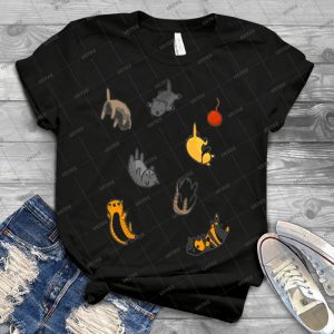 Kitten Rain 48 - Vintage Men's Shirt Tshirt For Women Classic Handmade Shirt Retro Graphic Tee