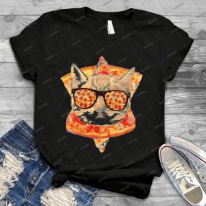 Kitty Pizza 15 - Vintage Men's Shirt Tshirt For Women Classic Handmade Shirt Retro Graphic Tee