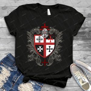 Knights Templar Cross Shield T-Shirt 22 - Trending Shirt For Women Vintage Retro Tee For Men Kid's T-Shirt Handmade Shirt