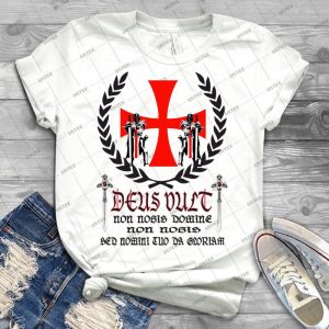 Knights Templar Deus Vult 38 - Trending Shirt For Women Vintage Retro Tee For Men Kid's T-Shirt Handmade Shirt