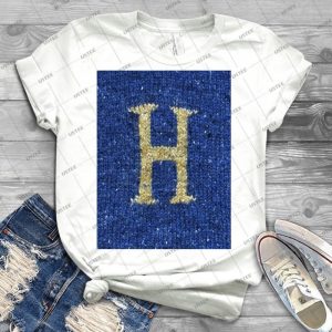 Knitted H - Trending Shirt For Women Vintage Retro Tee For Men Kid's T-Shirt Handmade Shirt