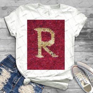 Knitted R - Trending Shirt For Women Vintage Retro Tee For Men Kid's T-Shirt Handmade Shirt
