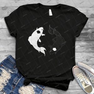 Koi Spirits 71 - Vintage Men's Shirt Tshirt For Women Classic Handmade Shirt Retro Graphic Tee
