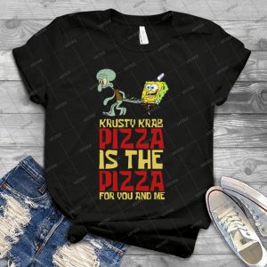 Krusty Krab Pizza - Spongebob 14 - Vintage Men's Shirt Tshirt For Women Classic Handmade Shirt Retro Graphic Tee