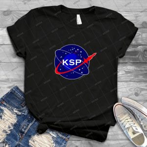 Ksp Space Agency Logo - Vintage Men's Shirt Tshirt For Women Classic Handmade Shirt Retro Graphic Tee