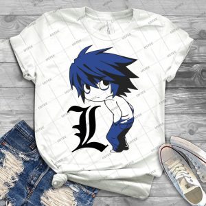 L Death Note Anime 5 - Trending Shirt For Women Vintage Retro Tee For Men Kid's T-Shirt Handmade Shirt