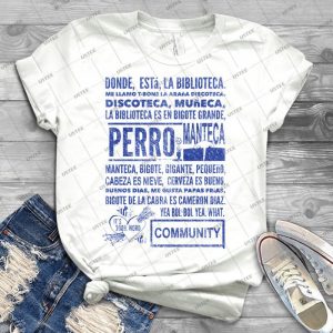 La Biblioteca Rap - Community 52 - Trending Shirt For Women Vintage Retro Tee For Men Kid's T-Shirt Handmade Shirt