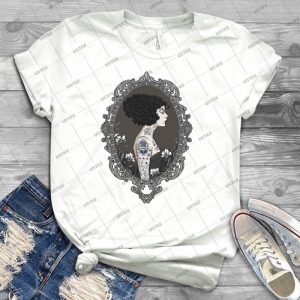 La Femme Tattoue 2 - Vintage Men's Shirt Tshirt For Women Classic Handmade Shirt Retro Graphic Tee