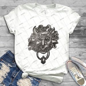Labyrinth Door Knocker Ink Illustration 15 - Gift Idea Shirt For Men Tee For Women Classic Retro Vintage Graphic T-Shirt