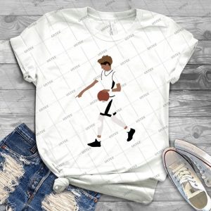 Lamelo Ball Pull-Up From Half Court - Vintage Men's Shirt Tshirt For Women Classic Handmade Shirt Retro Graphic Tee
