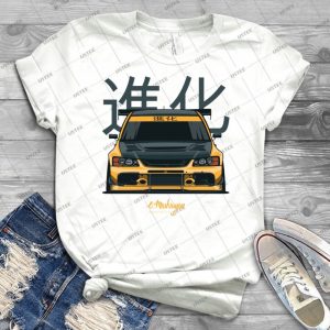 Lancer Evo Ix - Yellow - - Gift Idea Shirt For Men Tee For Women Classic Retro Vintage Graphic T-Shirt