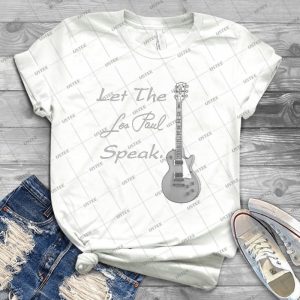 Lass Die Les Paul Sprechen - Vintage Men's Shirt Tshirt For Women Classic Handmade Shirt Retro Graphic Tee