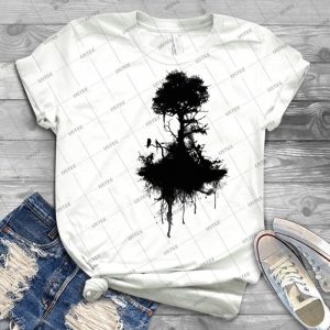 Last Tree Standing 98 - Vintage Men's Shirt Tshirt For Women Classic Handmade Shirt Retro Graphic Tee