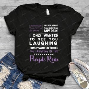 Laughing In Purple Rain 26 - Vintage Men's Shirt Tshirt For Women Classic Handmade Shirt Retro Graphic Tee
