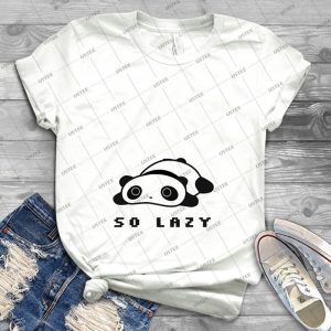 Lazy Tarepanda - Vintage Men's Shirt Tshirt For Women Classic Handmade Shirt Retro Graphic Tee