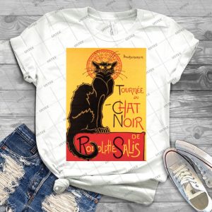 Le Chat Noir Vintage Poster - Gift Idea Shirt For Men Tee For Women Classic Retro Vintage Graphic T-Shirt