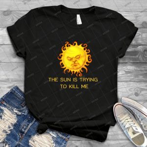 Le Soleil Essaye De Me Tuer 96 - Vintage Men's Shirt Tshirt For Women Classic Handmade Shirt Retro Graphic Tee