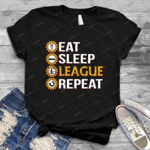 League Of Legends Eat Sleep League Repeat Funny Gifts - Best Unisex Trending Handmade T-shirt Gift Idea For Men T-shirt For Woman