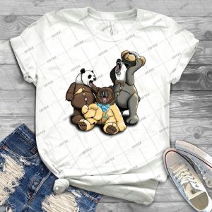Les Trois Ours En Colă¨re 78 - Vintage Men's Shirt Tshirt For Women Classic Handmade Shirt Retro Graphic Tee