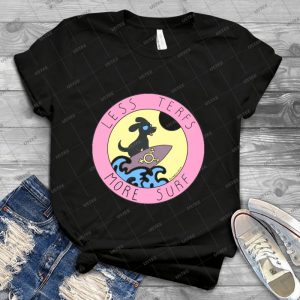 Less Terfs More Surf 20 - Vintage Men's Shirt Tshirt For Women Classic Handmade Shirt Retro Graphic Tee
