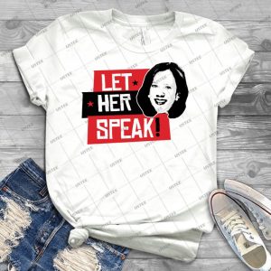 Let Her Speak - Vintage Men's Shirt Tshirt For Women Classic Handmade Shirt Retro Graphic Tee