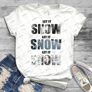 Let It Snow-Jon Snow & Ghost - Vintage Men's Shirt Tshirt For Women Classic Handmade Shirt Retro Graphic Tee