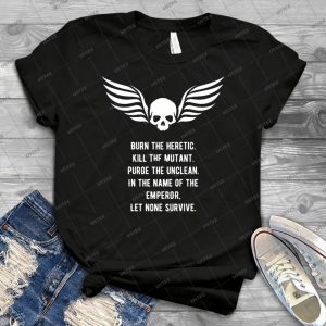 Let None Survive Warhammer 40000 Inspired - Gift Idea Shirt For Men Tee For Women Classic Retro Vintage Graphic T-Shirt