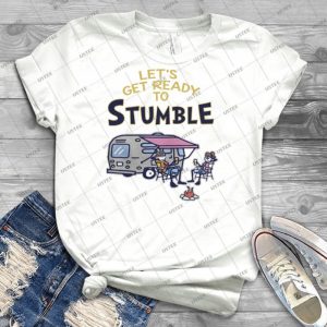 Let S-Get-Ready-To-Stumble - Vintage Men's Shirt Tshirt For Women Classic Handmade Shirt Retro Graphic Tee