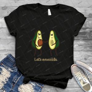 Let S Avocuddle - Vintage Men's Shirt Tshirt For Women Classic Handmade Shirt Retro Graphic Tee
