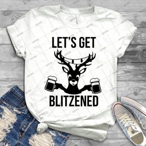 Let S Get Blitzened - Gift Idea Shirt For Men Tee For Women Classic Retro Vintage Graphic T-Shirt