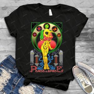 Let S Pray For Peace In Space - Vintage Men's Shirt Tshirt For Women Classic Handmade Shirt Retro Graphic Tee