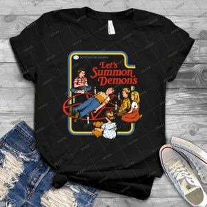 Let S Summon Demons - Vintage Men's Shirt Tshirt For Women Classic Handmade Shirt Retro Graphic Tee