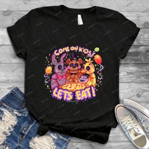 Lets Eat At Freddy S  92 - Vintage Men's Shirt Tshirt For Women Classic Handmade Shirt Retro Graphic Tee