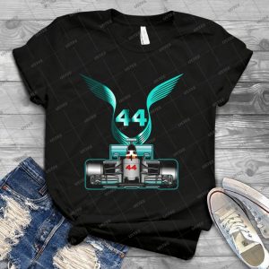 Lewis Hamilton On His Car 47 - Trending Shirt For Women Vintage Retro Tee For Men Kid's T-Shirt Handmade Shirt