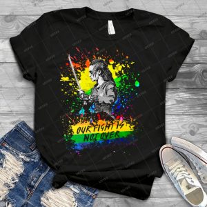 Lexa-Our Fight Is Not Over-The 100-Pride - Best Unisex Trending Handmade T-shirt Gift Idea For Men T-shirt For Woman