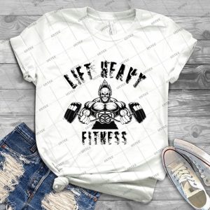 Lift Heavy Fitness - Gift Idea Shirt For Men Tee For Women Classic Retro Vintage Graphic T-Shirt