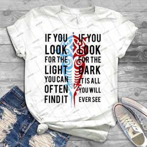 Light In The Dark - Vintage Men's Shirt Tshirt For Women Classic Handmade Shirt Retro Graphic Tee