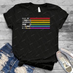 Lightsaber Rainbow - Best Unisex Trending Handmade T-shirt Gift Idea For Men T-shirt For Woman