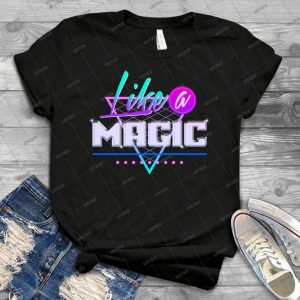 Like A Magic - Black Background - - Gift Idea Shirt For Men Tee For Women Classic Retro Vintage Graphic T-Shirt