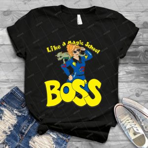 Like A Magic School Boss - Vintage Men's Shirt Tshirt For Women Classic Handmade Shirt Retro Graphic Tee
