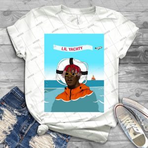 Lil Yachty In Ocean Lil Boat - Gift Idea Shirt For Men Tee For Women Classic Retro Vintage Graphic T-Shirt