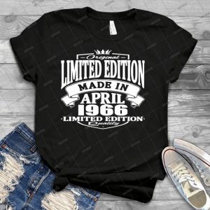 Limited Edition Made In April 1966 57 - Trending Shirt For Women Vintage Retro Tee For Men Kid's T-Shirt Handmade Shirt