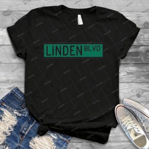 Linden Boulevard Sign 12 - Best Unisex Trending Handmade T-shirt Gift Idea For Men T-shirt For Woman